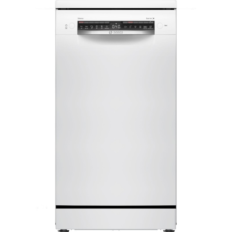 Bosch SPS4HKW49E, Série 4, Lave-vaisselle pose libre, 45 cm, Blanc