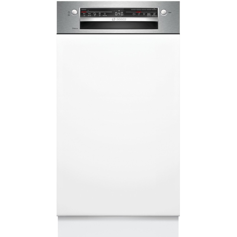 Bosch SPI2HKS42E, Série 2, Lave vaisselle intégrable, 45 cm, Inox