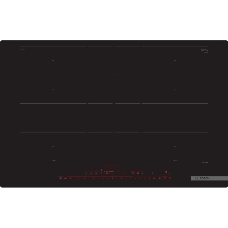 Bosch PXY801DW4E, Série 8, Table de cuisson à induction, 80 cm, design affleuré