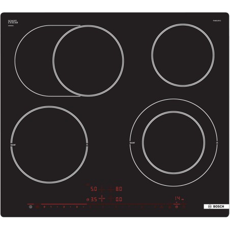 Bosch PKN601DP1D, Série 6, Table de cuisson électrique, 60 cm, design affleuré