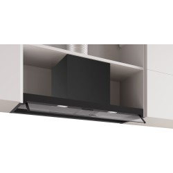 Bosch DBB95CC60, Série 4, hotte design intégrée, 90 cm, verre clair, noir mat