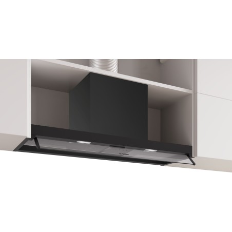 Bosch DBB95CC60, Série 4, hotte design intégrée, 90 cm, verre clair, noir mat