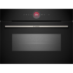 Bosch CMG7241B1, Série 8, Four compact encastrable avec fonction micro-ondes, 60 x 45 cm, Noir