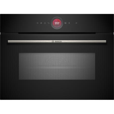 Bosch CMG7241B1, Série 8, Four compact encastrable avec fonction micro-ondes, 60 x 45 cm, Noir