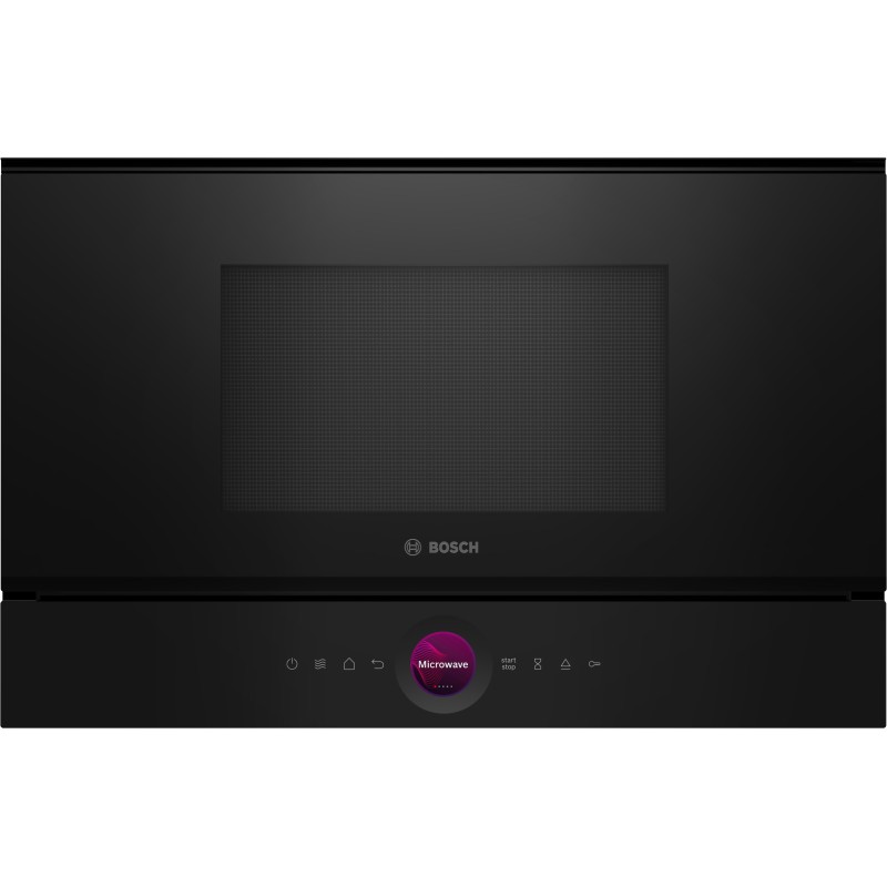 Bosch BFL7221B1, Série 8, Micro-ondes encastrable, Noir