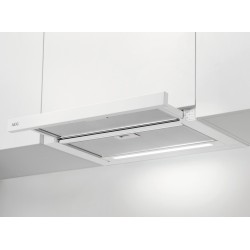 AEG ADF6062BW, Hotte à visière plate en verre