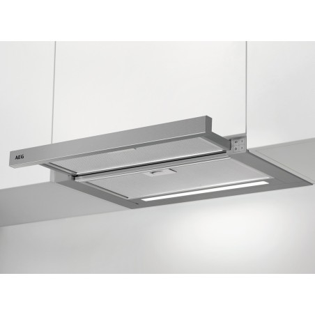AEG ADF6062BM, Hotte à visière plate en verre