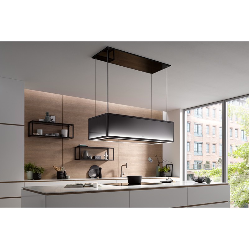 Berbel BIH 100 SKF noir, circuit fermé, Hotte ascenseur Skyline Frame sans tablar (4011704-220)