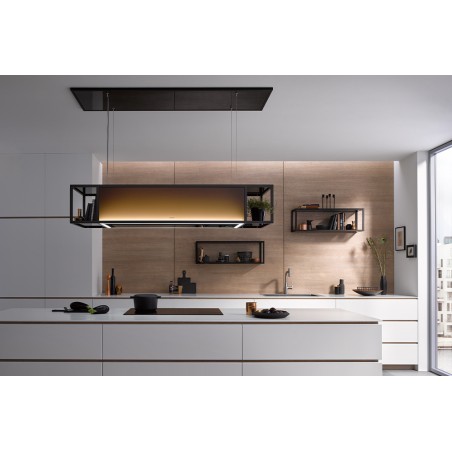 Berbel BIH 140 SKF noir, Permalyt, Hotte ascenseur Skyline Frame avec tablar circuit fermé (4011700-520)