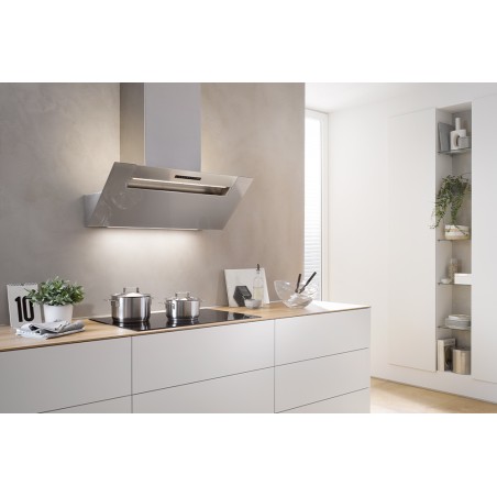 Berbel BKH 120 EG-2 argent métallisé circuit fermé avec Permalyt, Hotte oblique Ergoline (4011571-500)