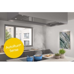 Wesco EVRE Alto 100 inox, verre blanc alu, évacuation, plafonnier sans éclairage (4013732-000)