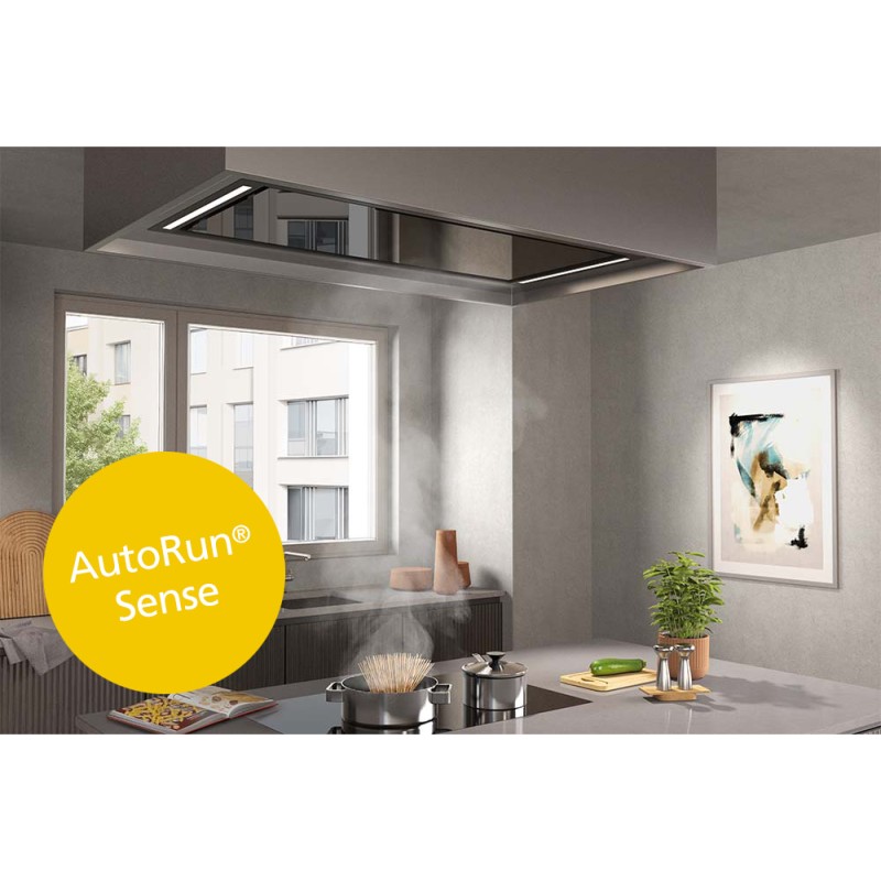 Wesco EVRE-L Alto 100 noir évacuation, plafonnier avec éclairage (4013731-021)